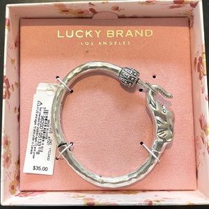 Lucky Brand Silver Toned Elephant Bracelet